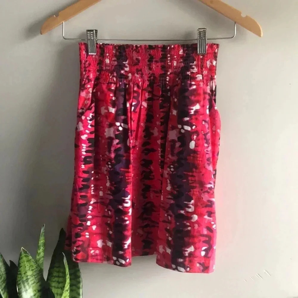 💚 Dynamite multi coloured skirt - stretchy smocked waist band - small